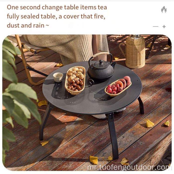 हीटिंगसाठी आउटडोअर ट्रॅव्हल कॅम्पिंग ओव्हन